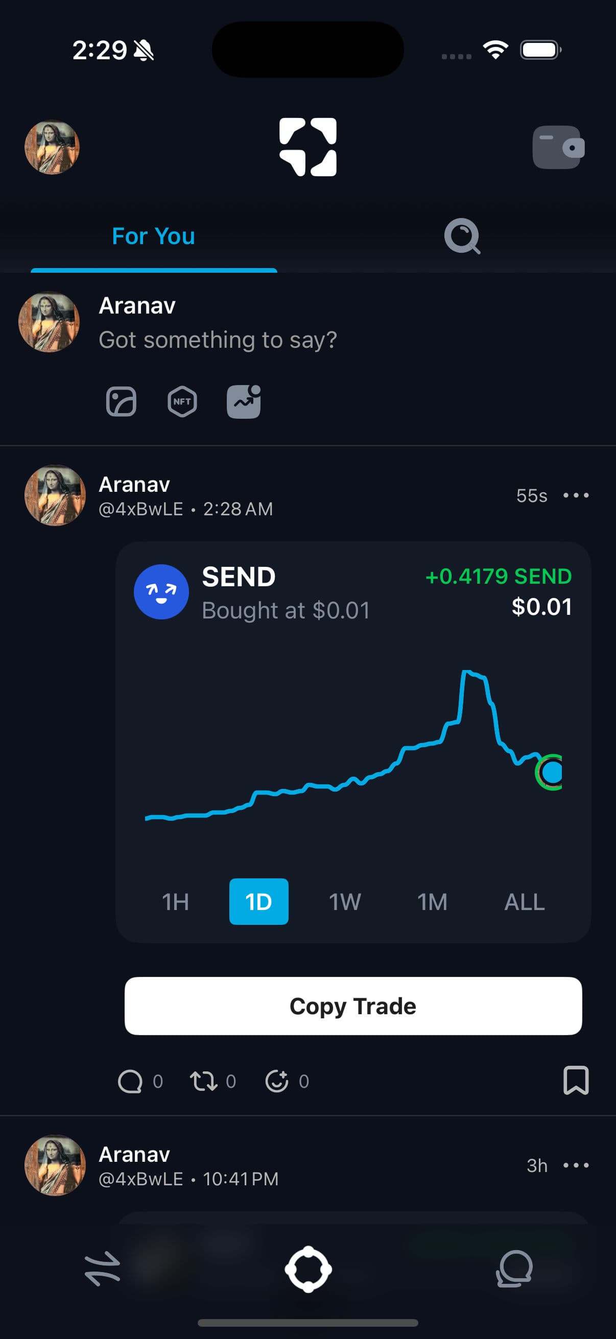 Social Trading App Screenshot 2
